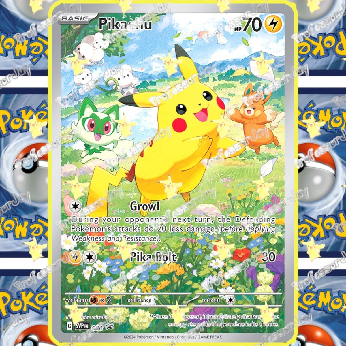 Pokemon 151 Cards PALDEAN ADVENTURE CHEST | PIKACHU IR SVP088 BLACK STAR Promo – Photo 1