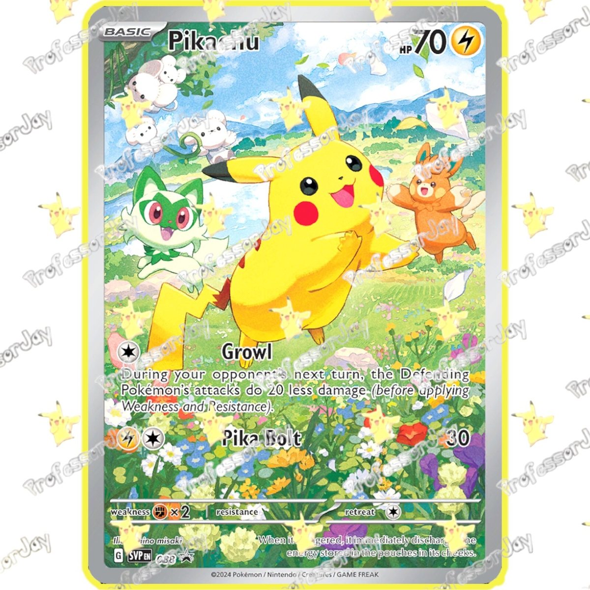 Pokemon 151 Cards PALDEAN ADVENTURE CHEST | PIKACHU IR SVP088 BLACK STAR Promo – Photo 2