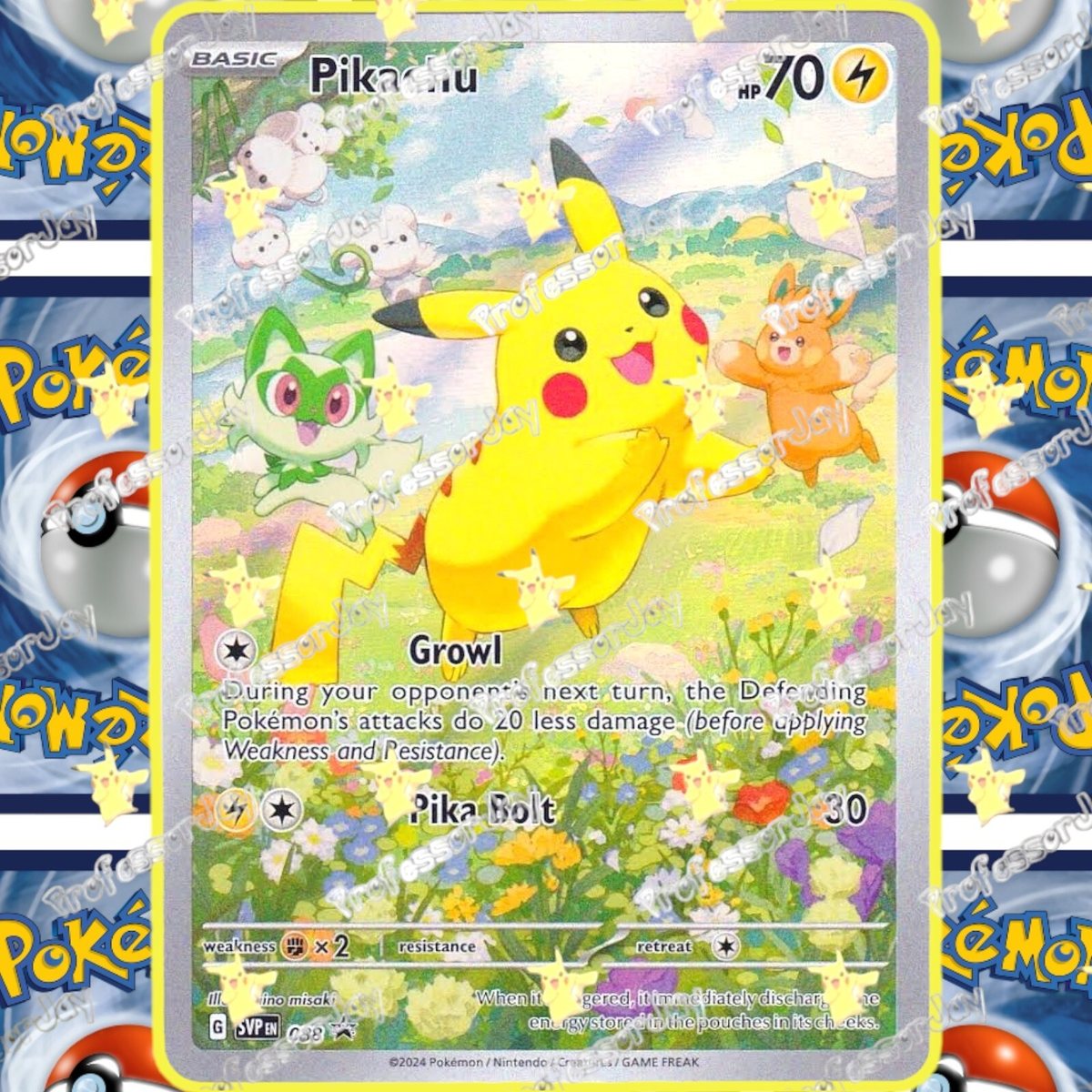 Pokemon 151 Cards PALDEAN ADVENTURE CHEST | PIKACHU IR SVP088 BLACK STAR Promo – Photo 3