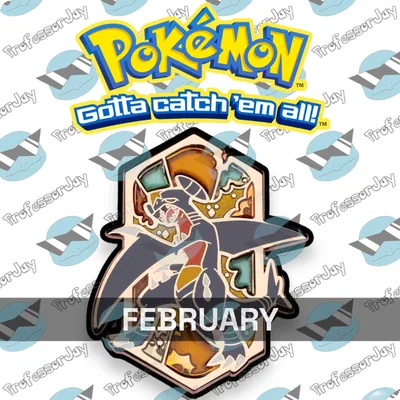 POKEMON CENTER 151 | GARCHOMP DRAGAPULT DRAGON HABITAT TYPES MONTHLY PINS OF 12